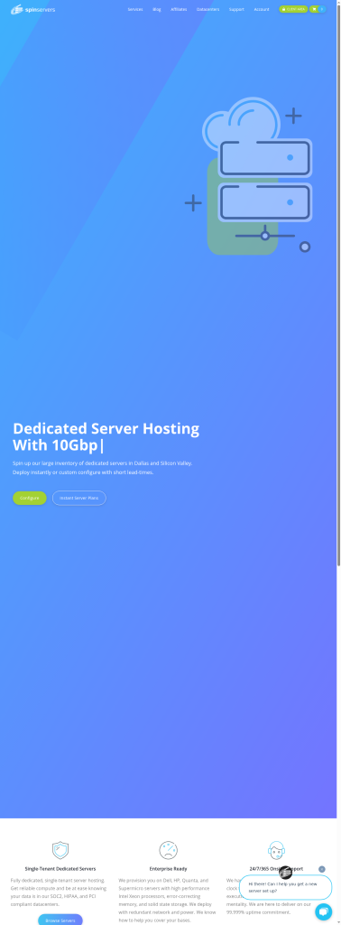 Spinservers 2025夏季大促:VPS主机与混合独立服务器5折,月付$6起