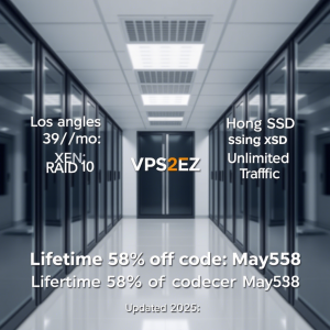 VPS2EZ 终身58折促销：洛杉矶XEN VPS仅39元起，香港SSD套餐深度解析