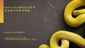 Python index()函数深度指南：高级用法与服务器端性能优化实战