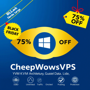 黑五特惠：CheapWindowsVPS全场75折，高性能Windows VPS限时折扣