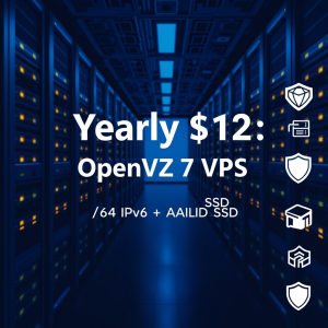 年付$12起：OpenVZ 7 VPS主机深度解析，支持/64 IPv6与RAID 10 SSD存储