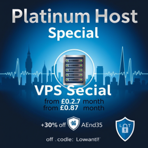 Platinum Host伦敦与洛杉矶VPS超值特惠：高性能服务器低至£0.87/月