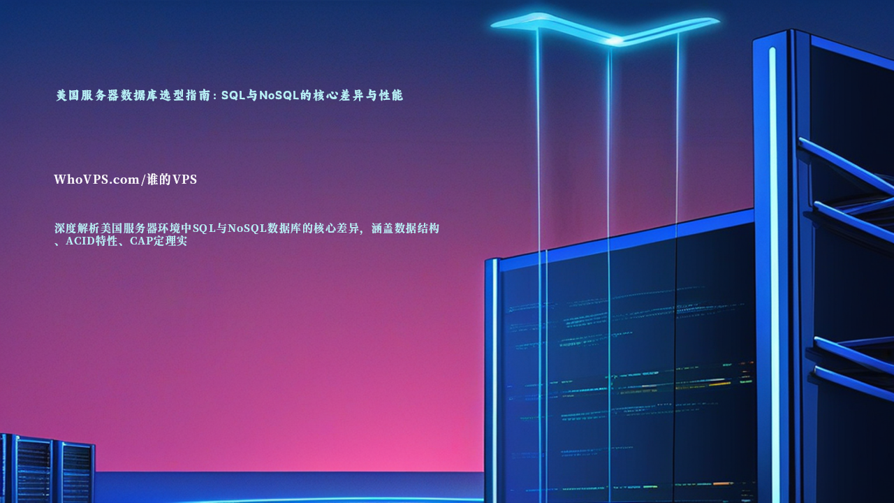 美国服务器数据库选型指南：SQL与NoSQL的核心差异与性能对比